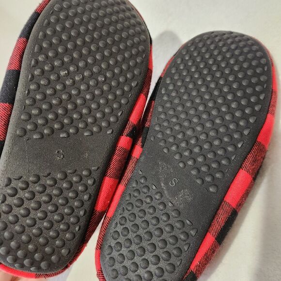 Nordstrom Rack Slippers For Women Size Small Red Plaid Moccasin - Picture 5 of 12